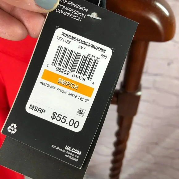 NWT under armour UA heat gear ankle compression   legging sz small sporty - Picture 3 of 5